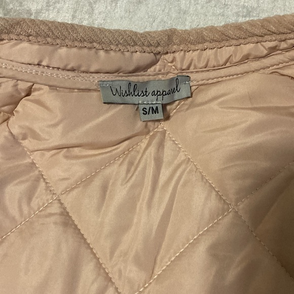 Wishlist Pink Corduroy Quilted Snap-Button Jacket - Picture 4 of 9